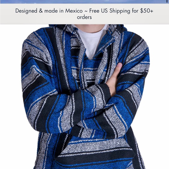 Orizaba Original Mexican Baja Hoodie - Picture 2 of 6